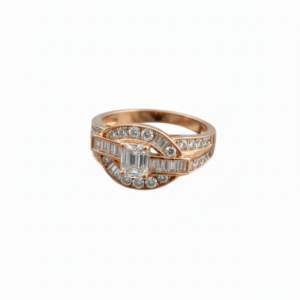 Sterling Silver Emerald Cut Statement Ring