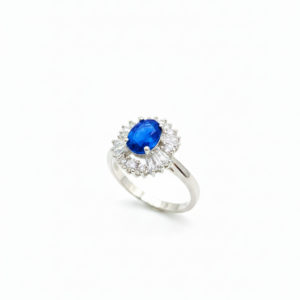 Royal Blue Stone 925 Sterling Silver Ring